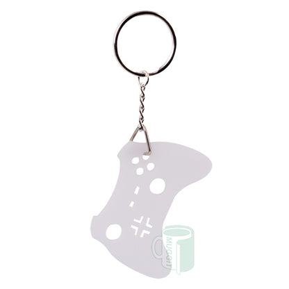 White 3mm Sublimer Keyrings - product view 13