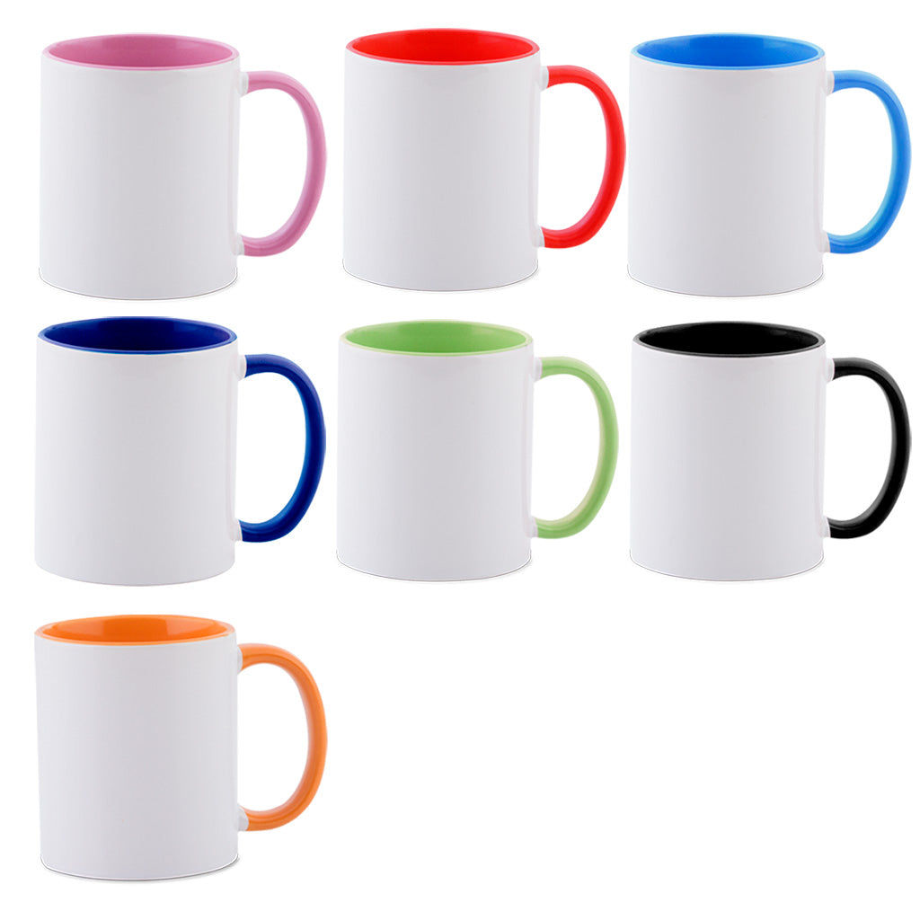 Two Tone Inner & Handle Mugs - product view 1