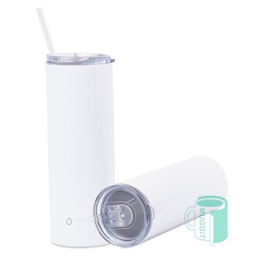 AAA Grade 20oz Skinny Tumbler with Straw - product view 1