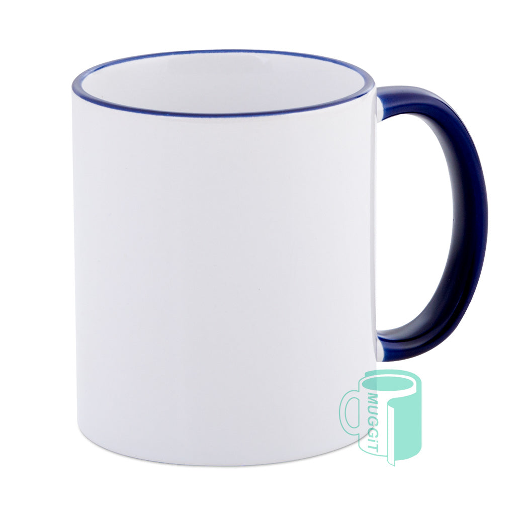 Two Tone Rim & Handle Mugs - product view 6
