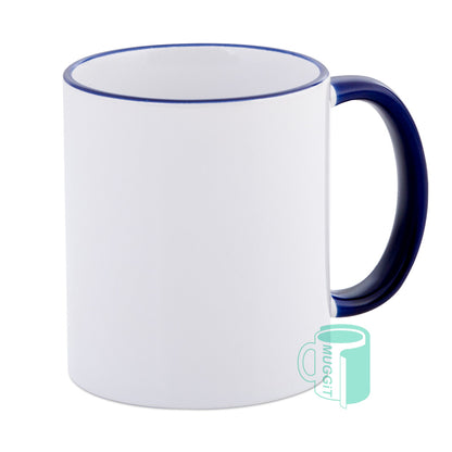 Two Tone Rim & Handle Mugs - product view 6