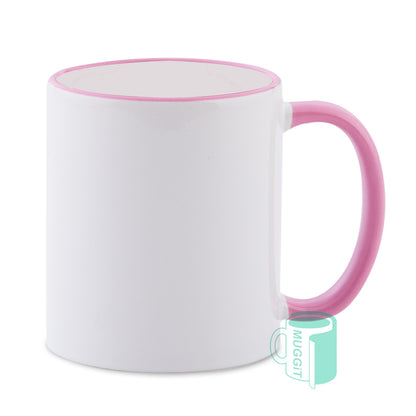 Two Tone Rim & Handle Mugs - product view 7
