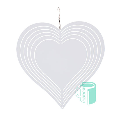 Wind Spinner Metal Double-Sided Heart - product view 1