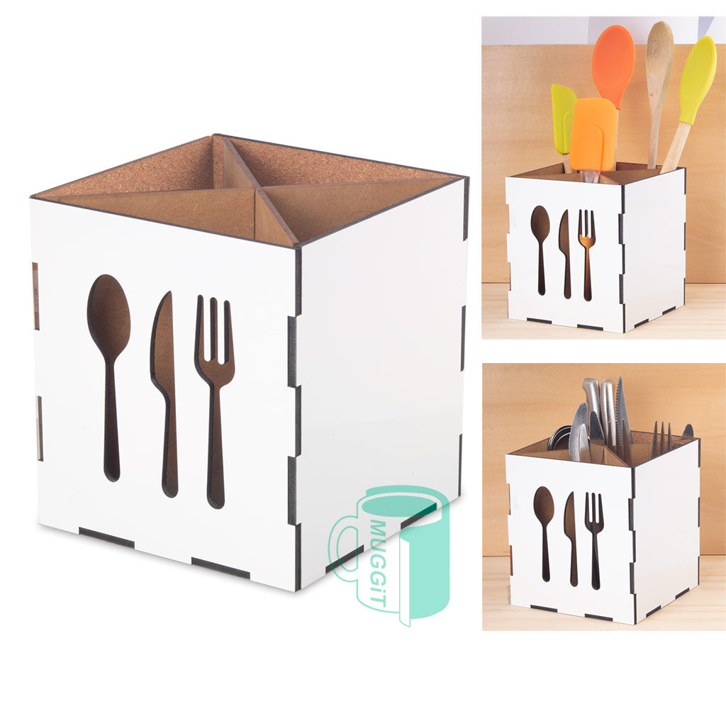 Wood Kitchen Utensil Holder - product view 1