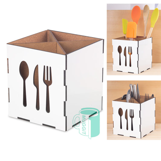 Wood Kitchen Utensil Holder - product view 1